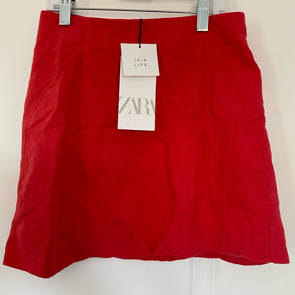 Zara red skirt, Size xs